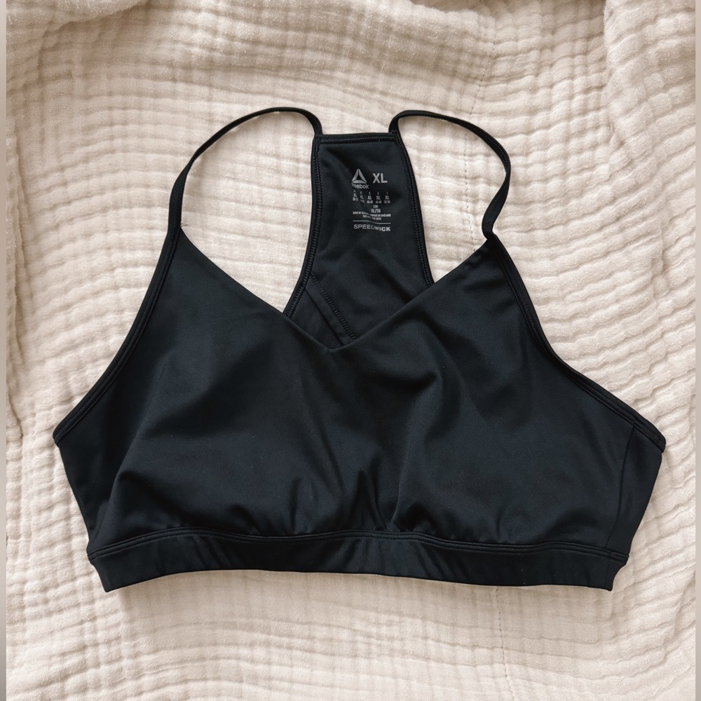 XL Reebok Speedwick sports bra, black